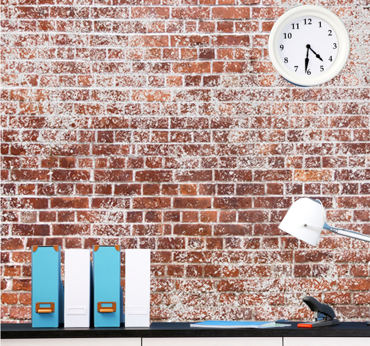 Fototapety tehly textúrovaná červená stena - Tenstickers