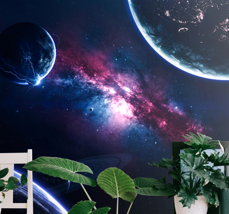Fototapety vesmír kozmická galaktická scéna - Tenstickers
