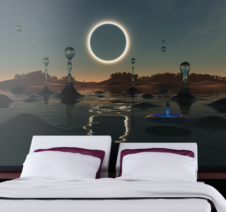 fototapety vesmír nebeská vodná scéna - Tenstickers