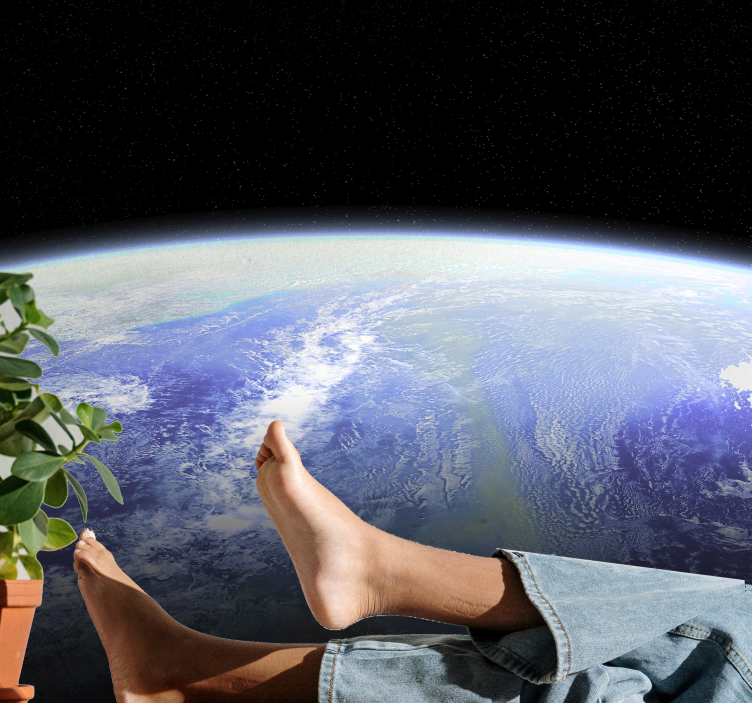 fototapety vesmír zem zhora - Tenstickers