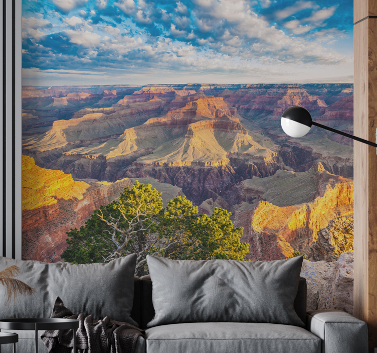Grand canyon blue sky fototapeta - Tenstickers