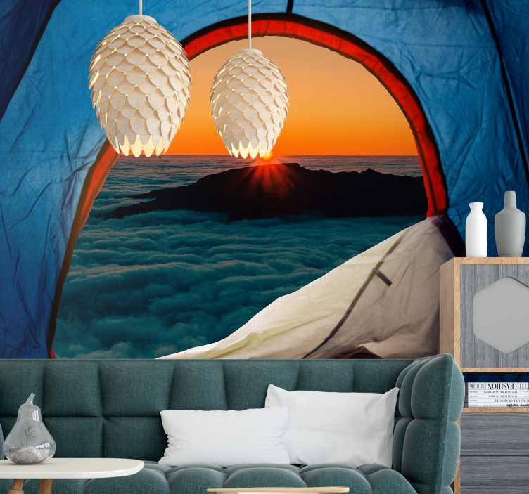 Krajinka fototapety horský súmrak výhľad - Tenstickers