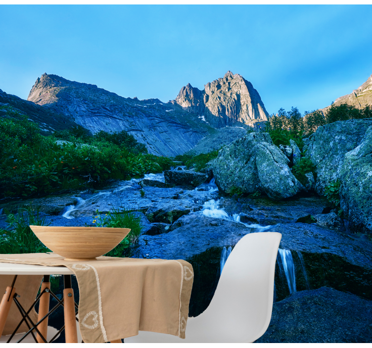 Krajinka fototapety pohľad na horský potok - Tenstickers