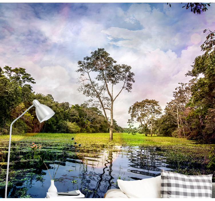 Krajinka fototapety pokojná prírodná scenéria - Tenstickers