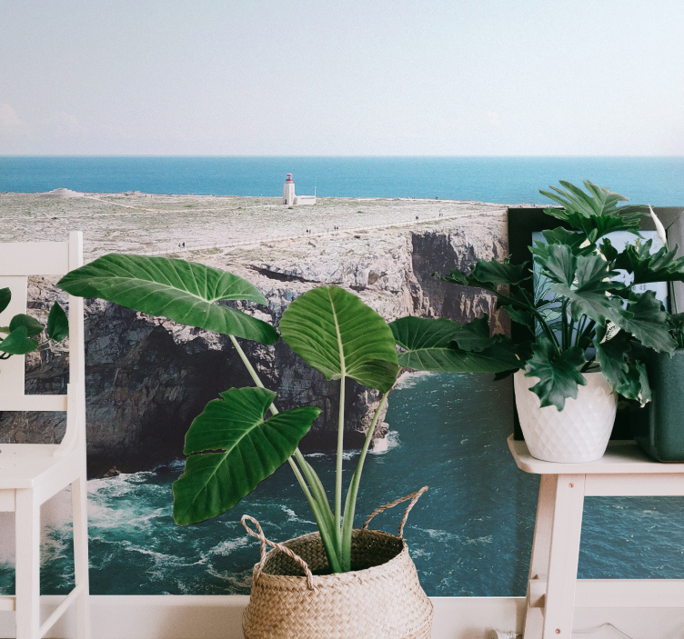 krajinka fototapety výhľad na pobrežné útesy - Tenstickers