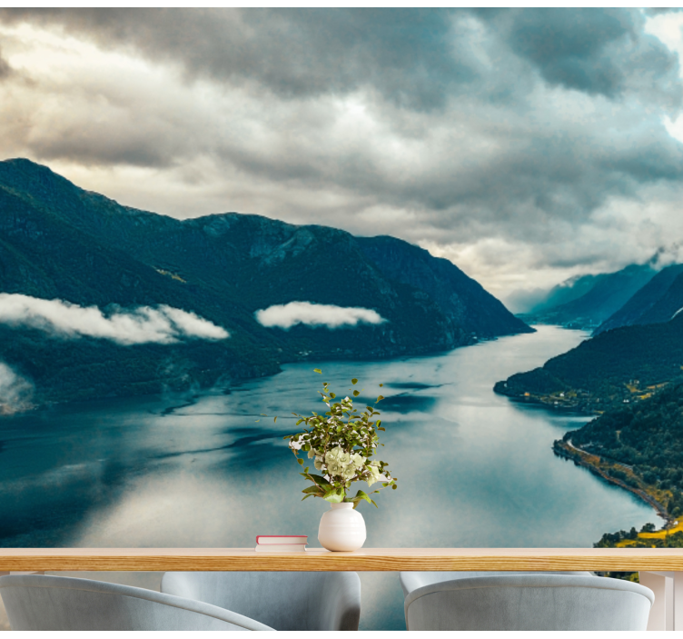 Krajinka fototapety zrkadlo horského jazera - Tenstickers