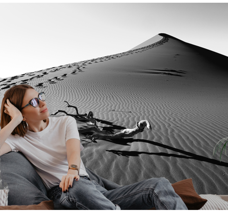 Kroky v púštnej púšti fototapeta - Tenstickers