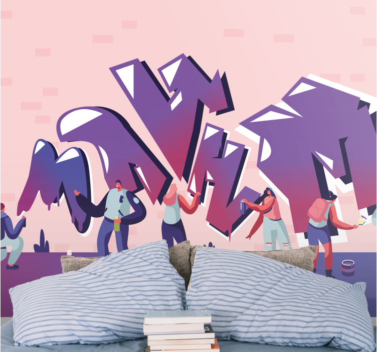 Mestské umenie fototapety kreatívny mestský výraz - Tenstickers