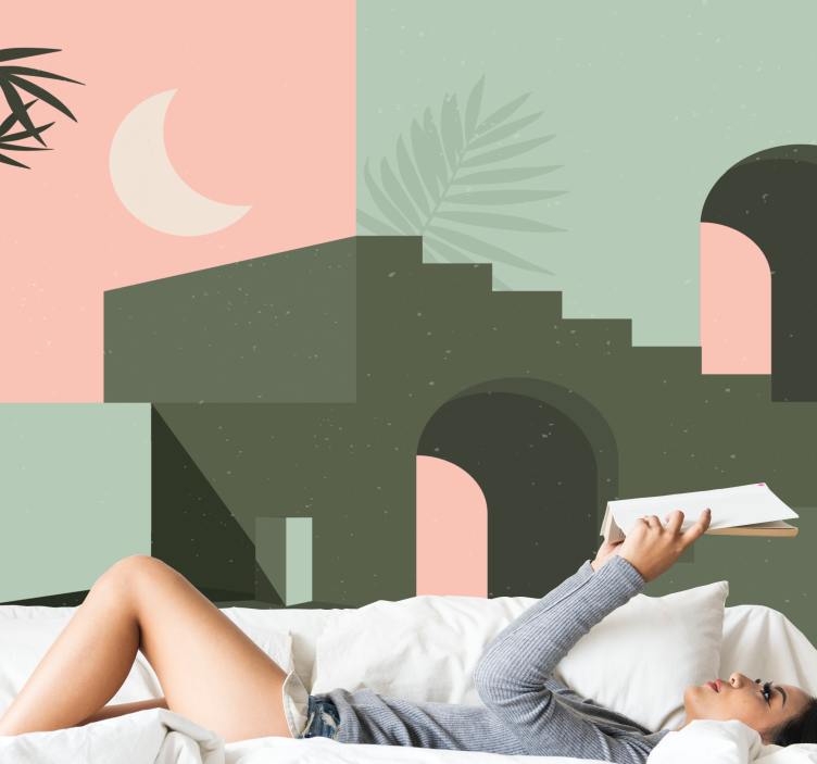 Moderne fototapety abstraktná geometrická kompozícia - Tenstickers