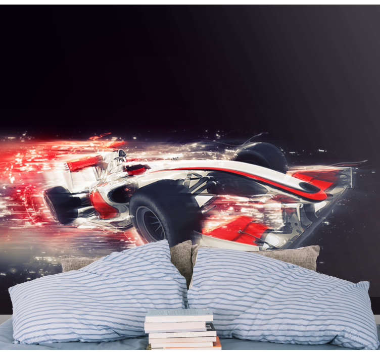 Bolide formula 1 fototapeta na plochu - Tenstickers