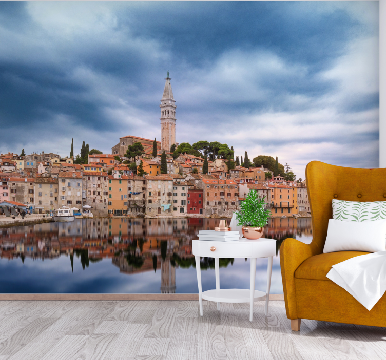 Nástenná maľba na rovinj skyline - Tenstickers