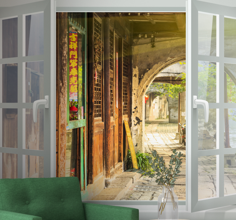 Okno s výhľadom na staré mesto - Tenstickers