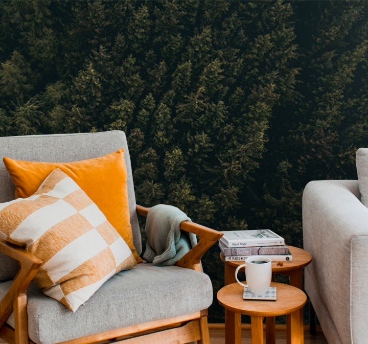 "príroda" letecký pohľad zelená príroda nástenná fototapeta - Tenstickers