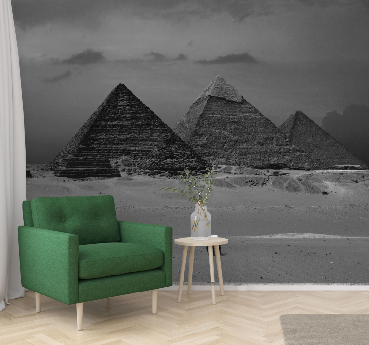 Sála pyramídy egyptskej púšte fototapeta - Tenstickers