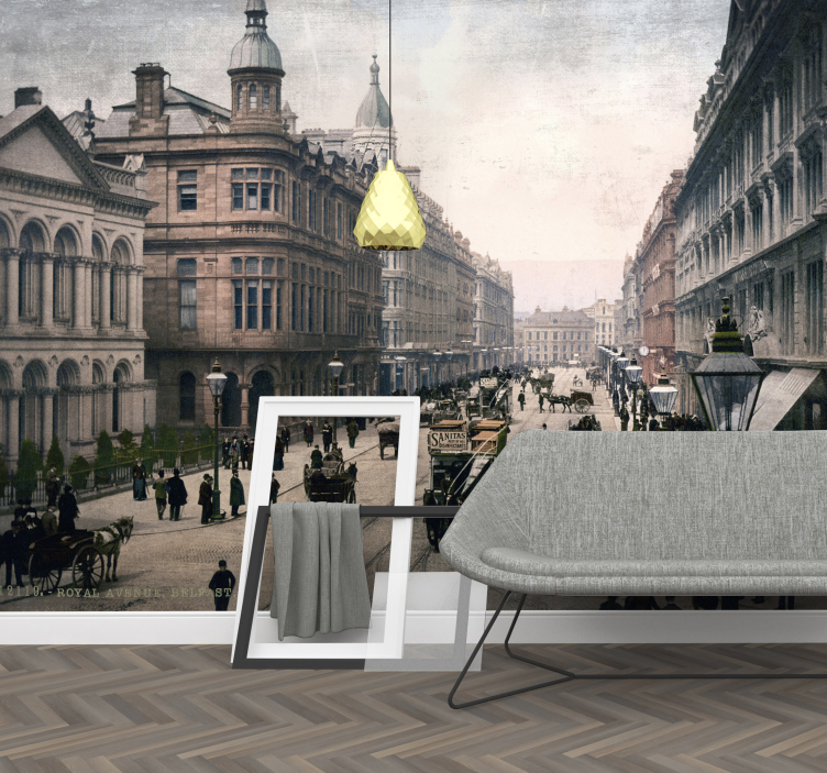 Nástenná maľba mesta belfast - Tenstickers