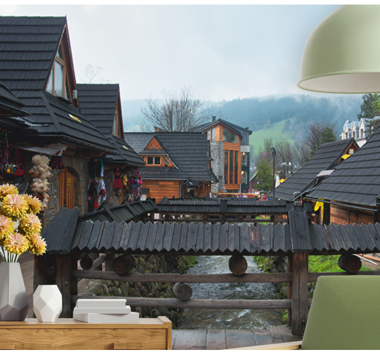 Fototapeta ulica zakopané ulice - Tenstickers