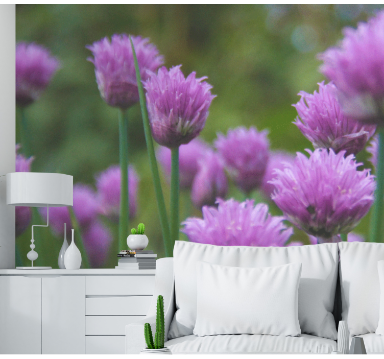 Vágne fialové kvety fototapeta - Tenstickers