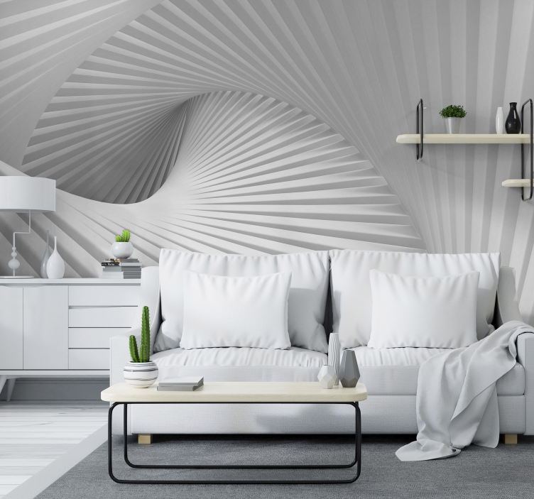 Vlny schodov 3d nástenná maľba - Tenstickers