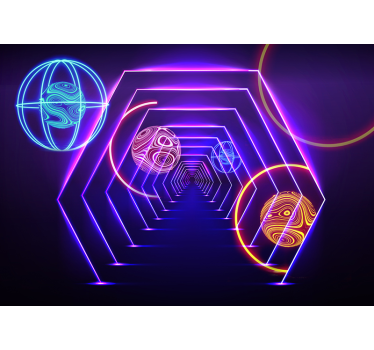 Gule v tuneli 3d nástenná maľba - Tenstickers