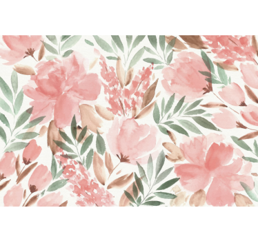 Fototapeta papierová farba panoramique florale - Tenstickers