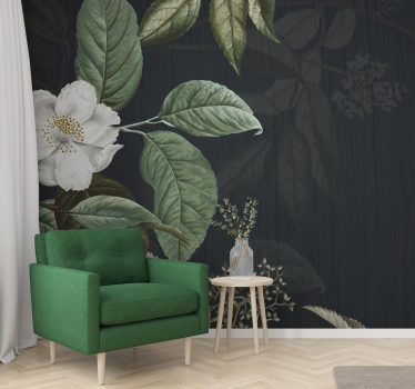 fototapeta kvety elegantný biely kvet - Tenstickers