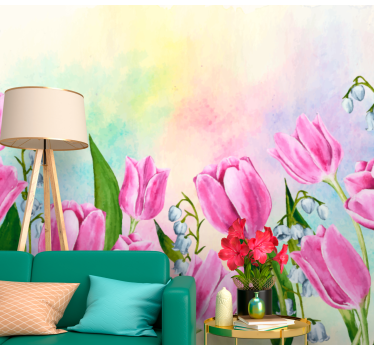Fototapeta kvety rozkvet tulipánov - Tenstickers