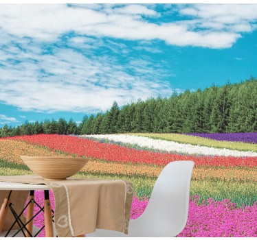 Fototapeta kvety Živá kvetinová krajina - Tenstickers