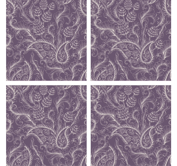 Podtácka s pôvabným botanickým motívom - Tenstickers