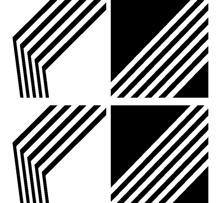 Moderné pruhy moderná dráha - Tenstickers