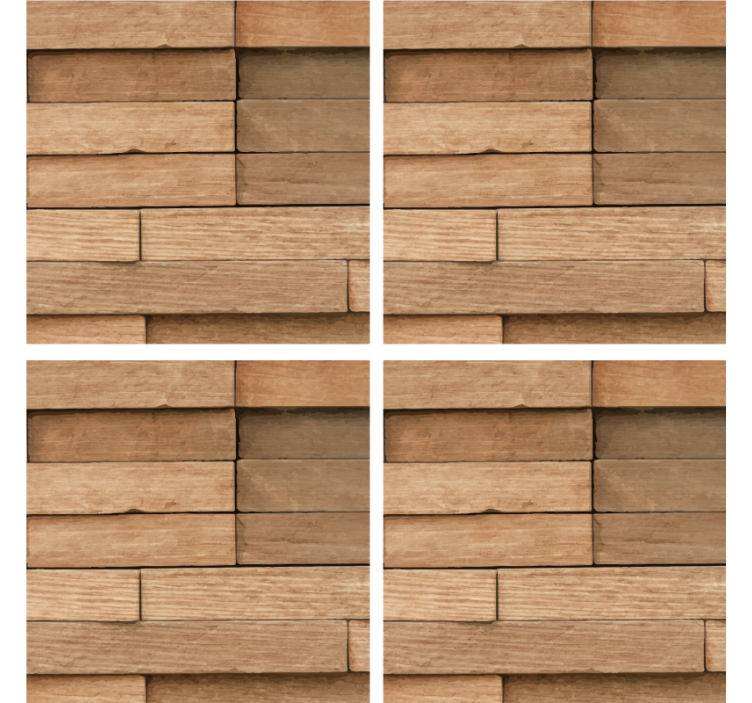 Abstraktná drevená nápojová tácka - Tenstickers