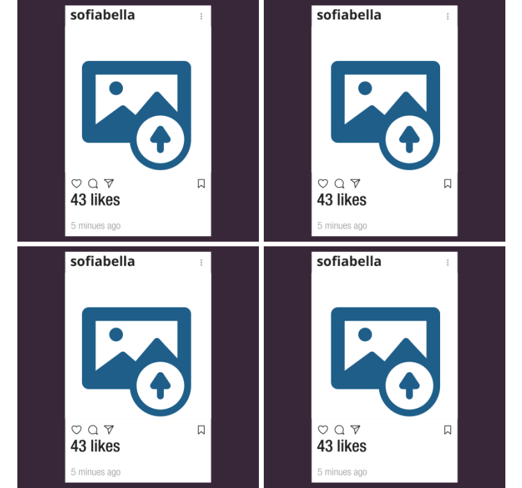 Instagram s fotografiami a textom vlastné tácky - Tenstickers