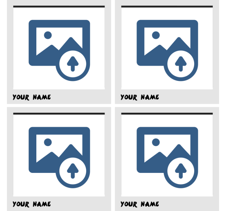 Podtácka na mieru s osobným držiakom na fotografie - Tenstickers