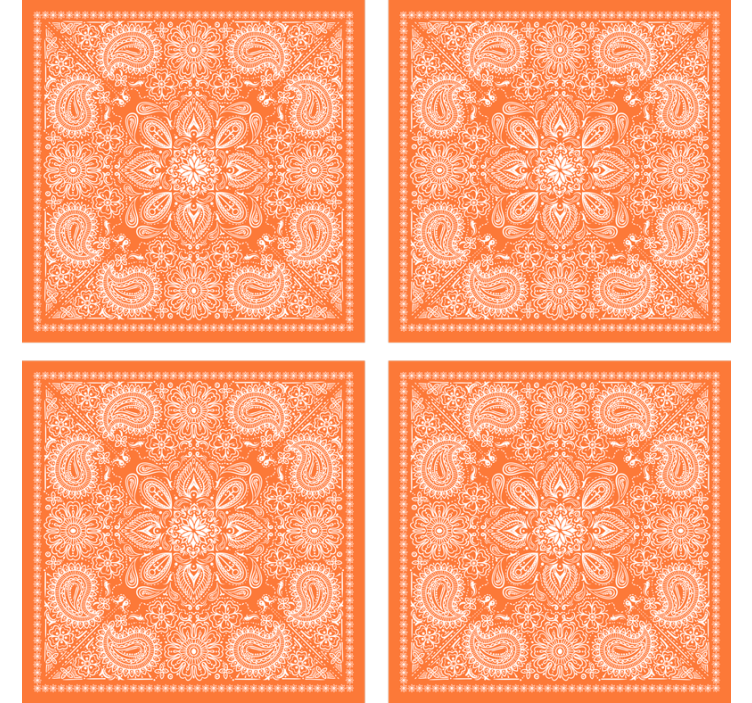 Podtácka s detailným motívom paisley - Tenstickers