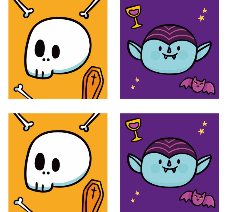 Príšery šťastný halloween drink tácka - Tenstickers