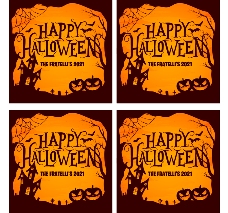 Podtácka halloween strašidelná oslava halloweenu - Tenstickers