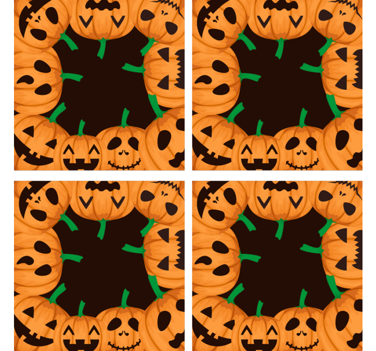 Veľa cupkins s tvárami halloween dráha - Tenstickers