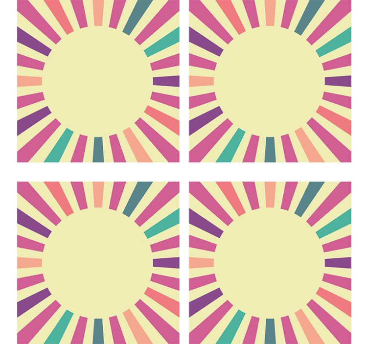 Moderná podtácka geometrický kruhový prvok - Tenstickers