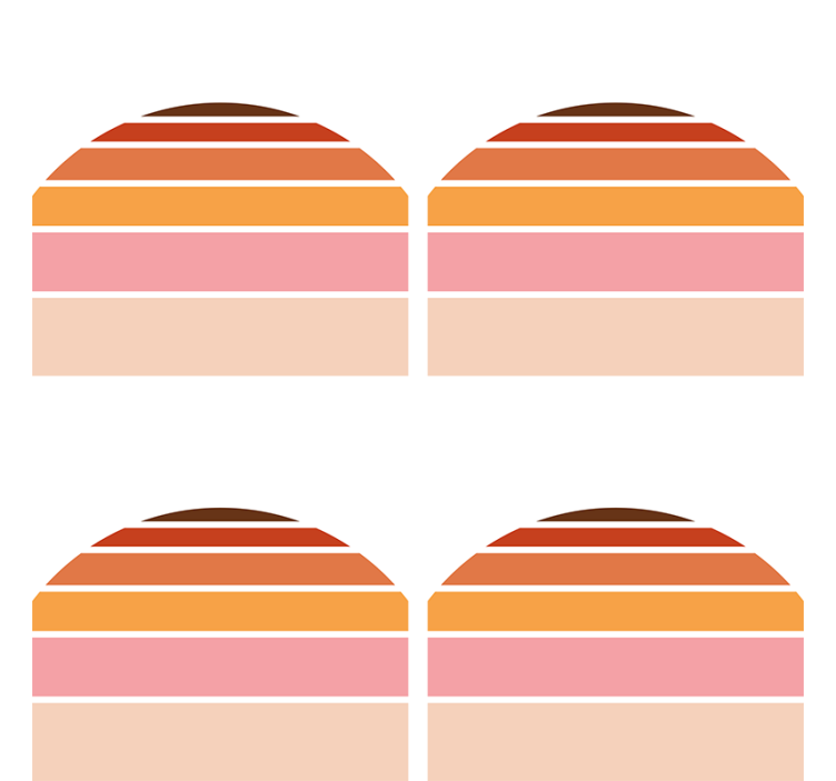 Podtácka vrstvený farebný tvar - Tenstickers