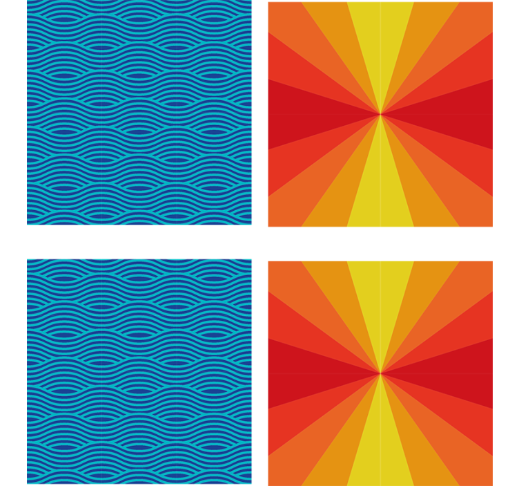 Podtácka žiarivý farebný výbuch - Tenstickers