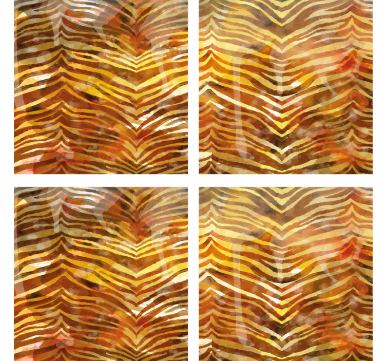 Podtácka zebra vzorovaný povrch - Tenstickers