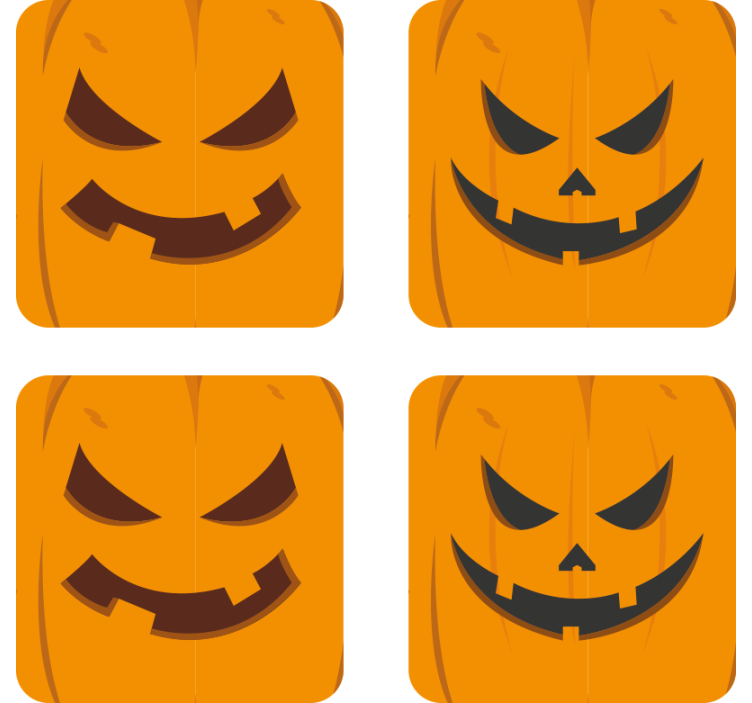Rôzne tekvicové tácky halloween - Tenstickers