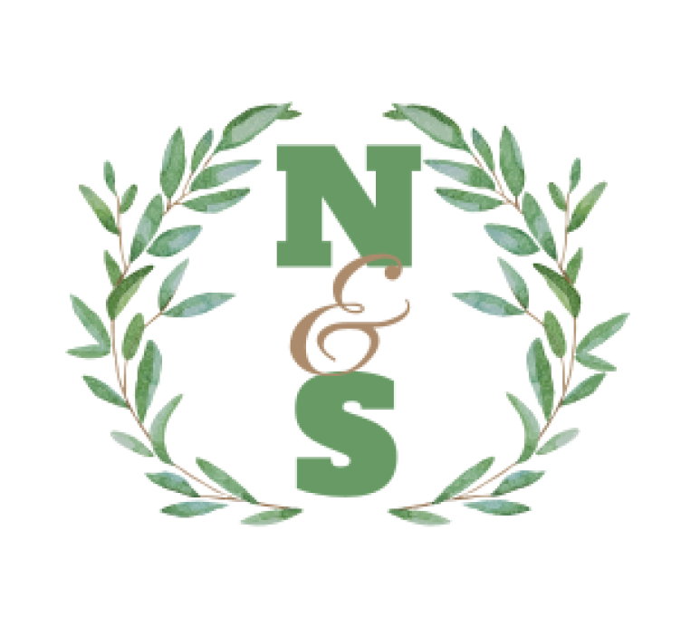 Podtácka na mieru iniciály v listovom venci - Tenstickers