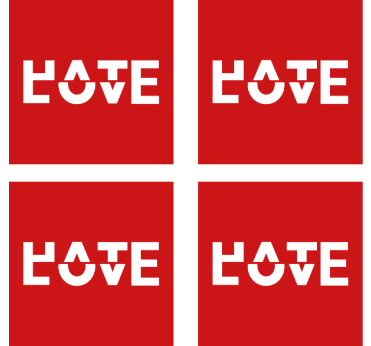 Podtácka s textom v odvážnej typografii - Tenstickers