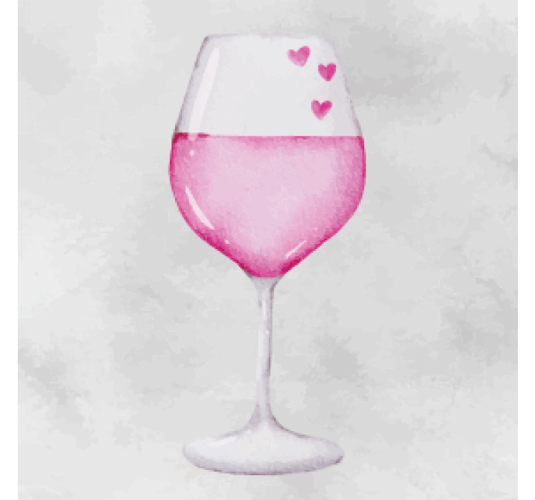 Poháre vína moderná tácka - Tenstickers