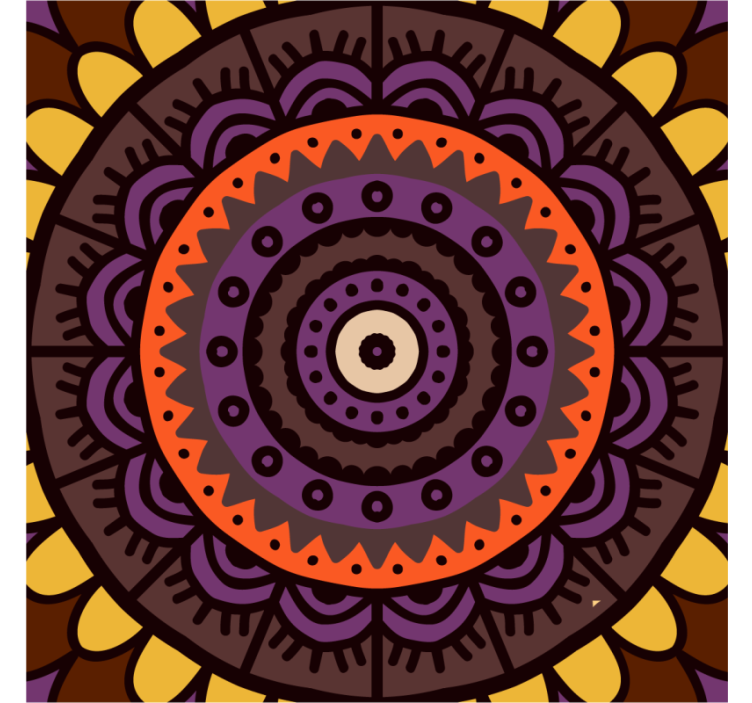 Podtácka s prepracovaným kruhovým vzorom - Tenstickers