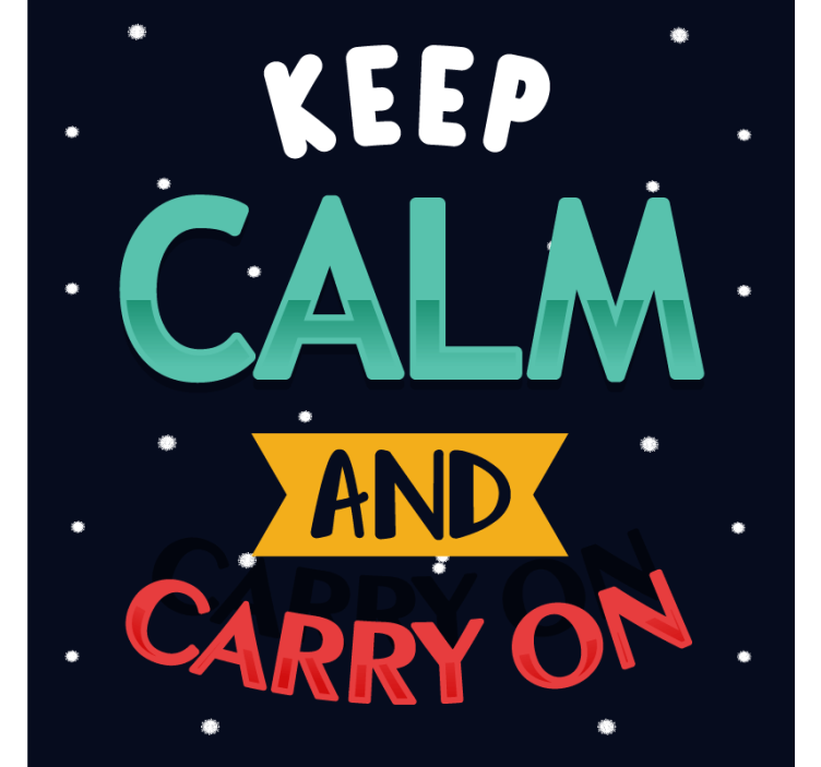 Podtácka s textom motivačné frázy v typografii - Tenstickers