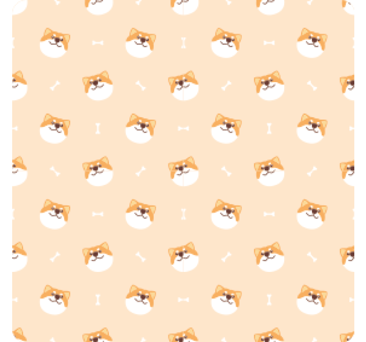 Moderná podtácka s veselými tvárami psov - Tenstickers