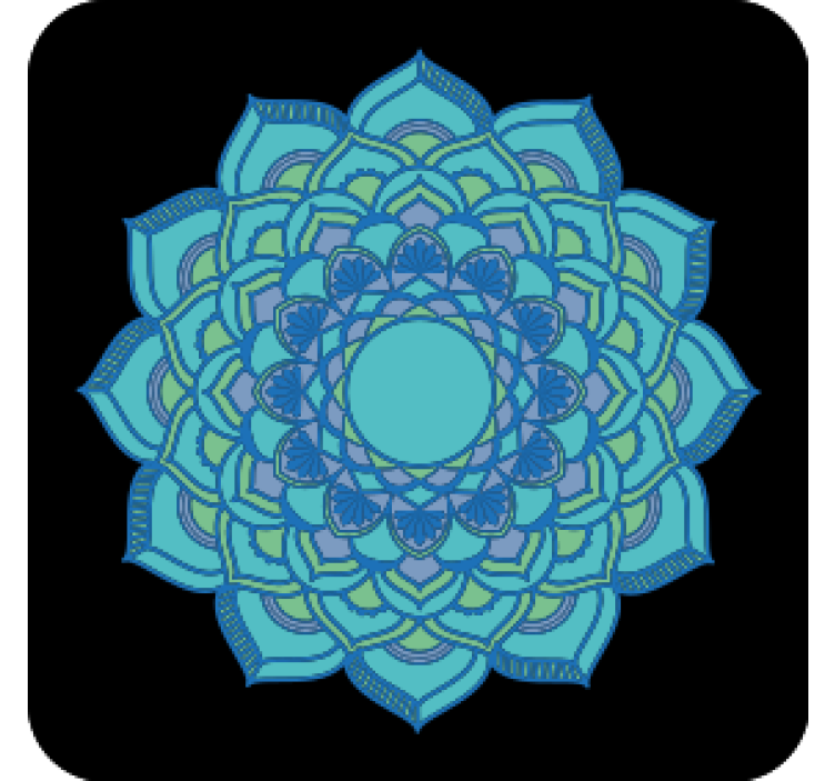 Ocean dream mandala vintage dráha - Tenstickers