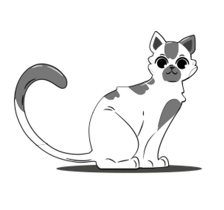 Nakreslená mačka vinobranie tácka - Tenstickers