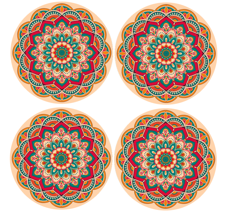 Mandala navrhuje viac podložiek - Tenstickers